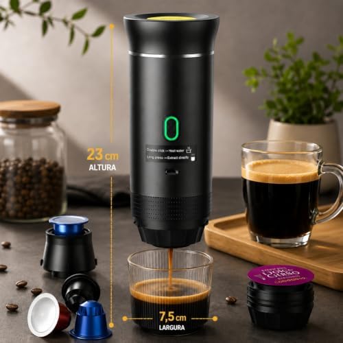 Máquina servindo espresso no copo